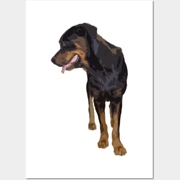 rottweiler Wall Art by rickylabellevie